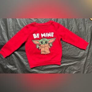 Star Wars/ boy/ girl long sleeve sweatshirt, size 4T baby Yoda